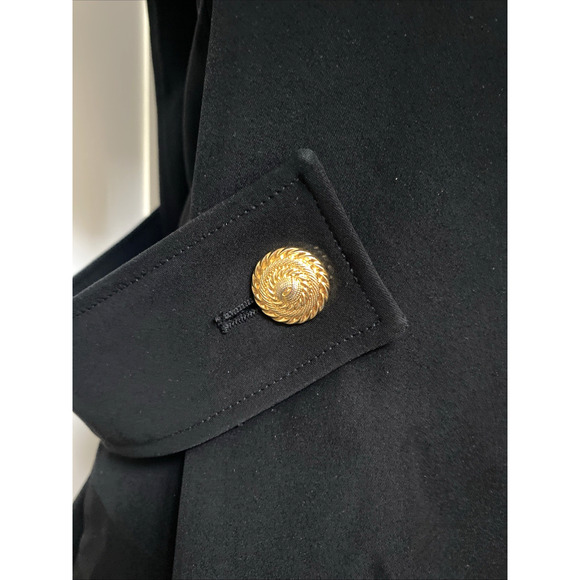 Louis Vuitton Uniform Anchor Gold Button Apron Mini Dress Black Short Sleeve 32 - Picture 8 of 13